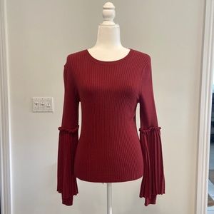 Chelsea28 Ribbed Bell Sleeve Sweater